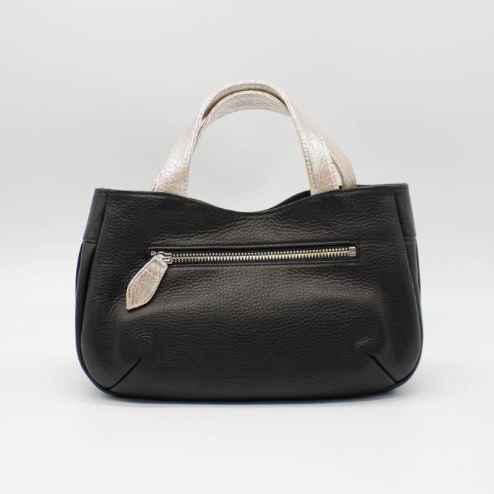 ハンドバッグ via doan ヴィアドアン 牛革 本革 横型 リボン 手さげ