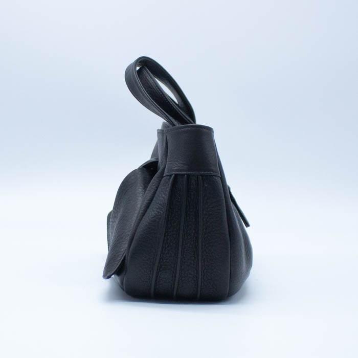 ハンドバッグ via doan ヴィアドアン 牛革 本革 横型 リボン 手さげ