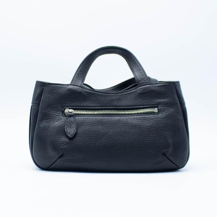 ハンドバッグ via doan ヴィアドアン 牛革 本革 横型 リボン 手さげ