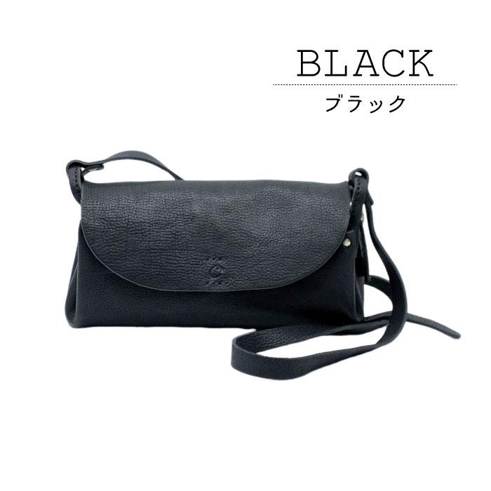 【美品】CHAM チャム レザー ショルダーバッグ ブラック Cham（チャム） ショルダーバッグ 本革 牛革 可愛い シンプル