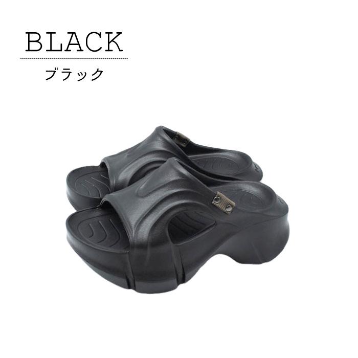 MANA（マナ） サンダル （OKH） 24cm MANA（マナ） ミュール サンダル レディース ブラック シルバー 本革