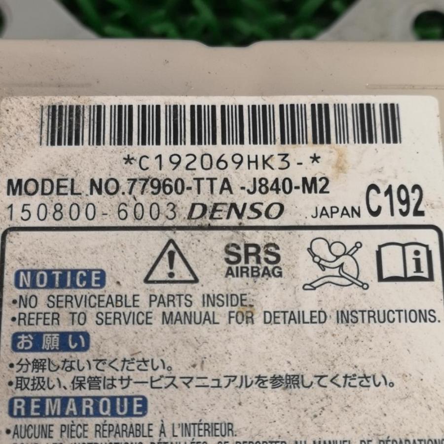 ★要補修★JF3 前期【エアバッグコンピューター】77960-TTA-J840-M2 ※展開車から取外し R1 ホンダ N BOX カスタム ...