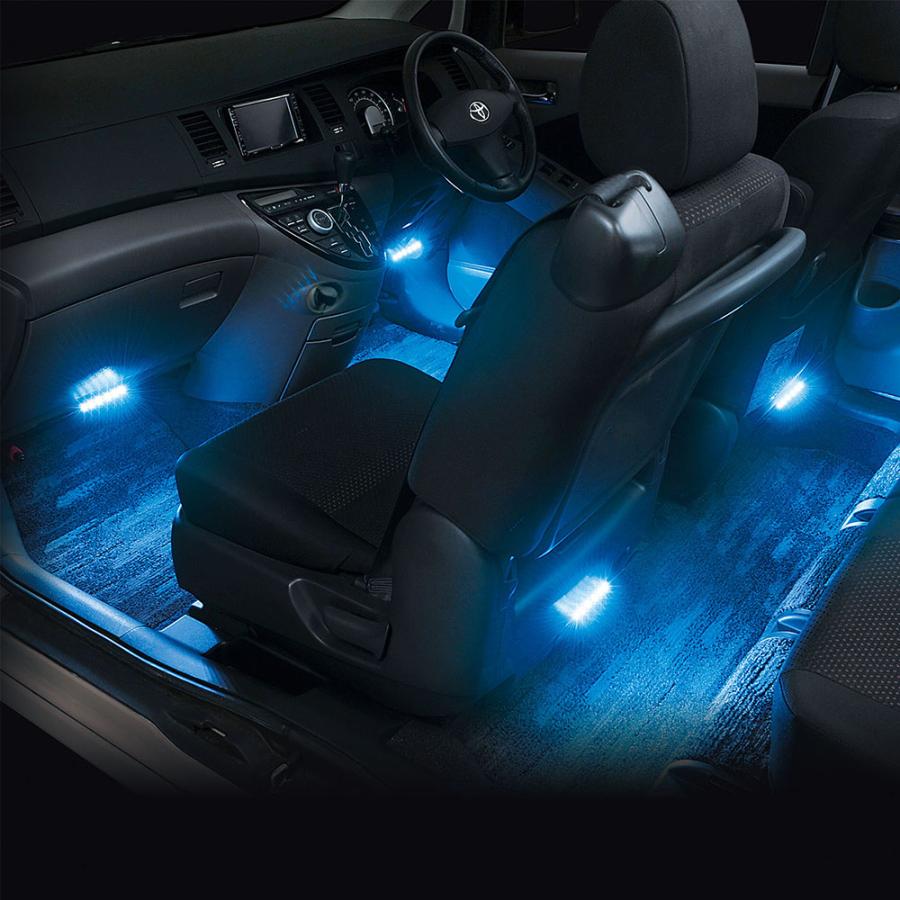 LED色調無限フロアライト 間接照明 新品未使用 SEIWA（セイワ） 車用 フロアライト イルミネーション 無限調色