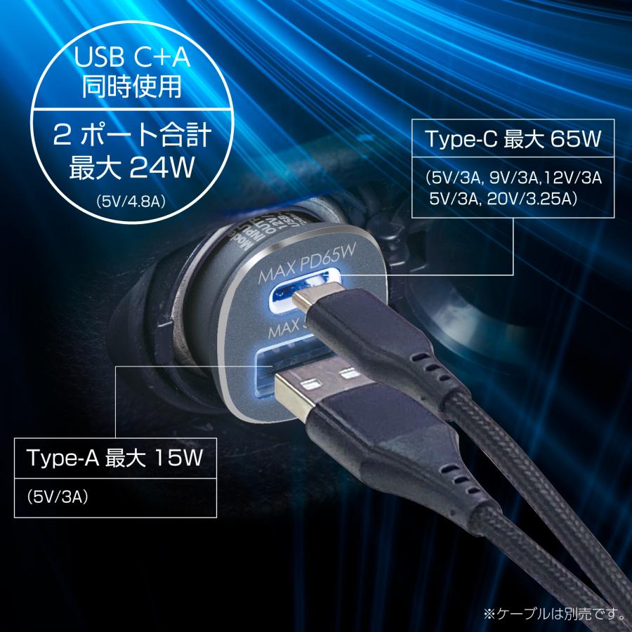 SEIWA（セイワ） DC/USBパワープラグUSB Type-A Type-Cポート単ポート