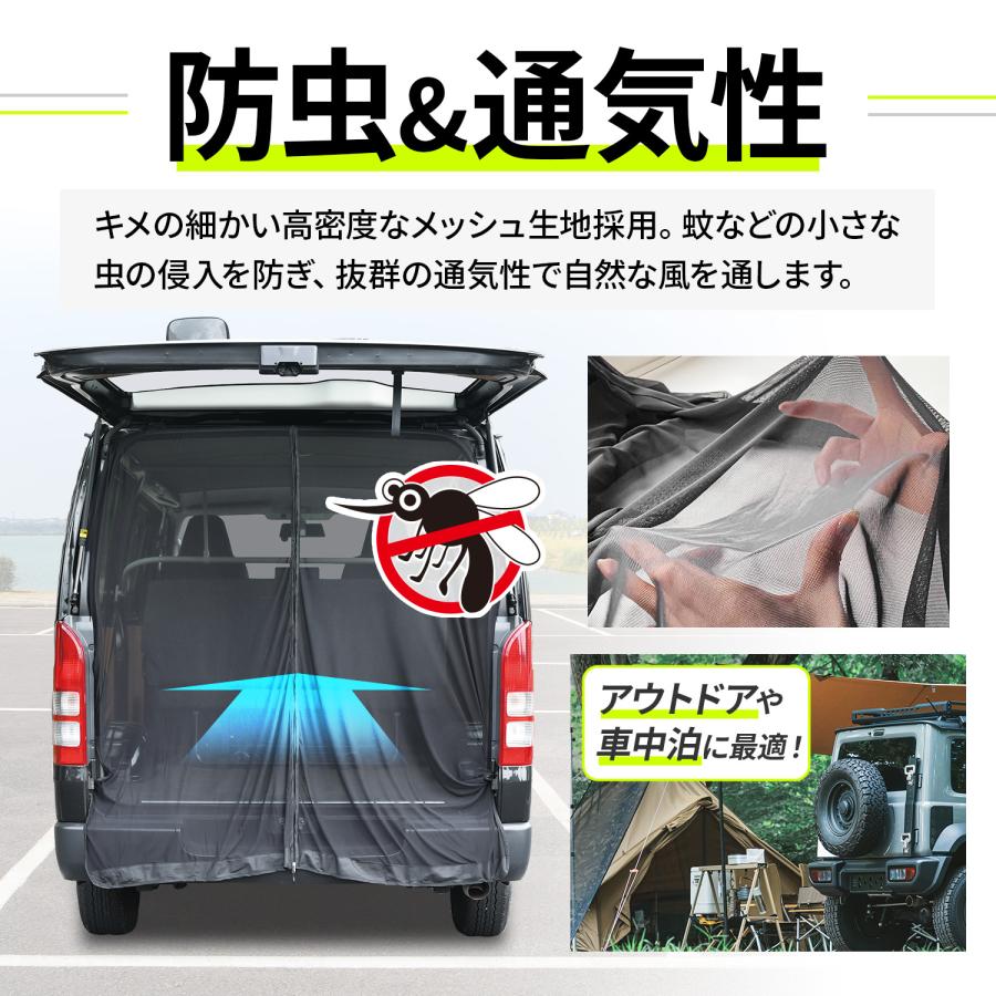 SEIWA（セイワ） 車 防虫 楽らくマグネット 防虫ネット バックドア用 S