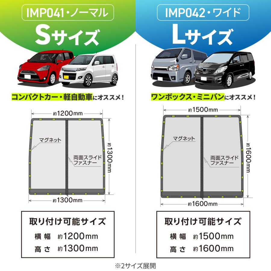 SEIWA（セイワ） 車 防虫 楽らくマグネット 防虫ネット バックドア用 S