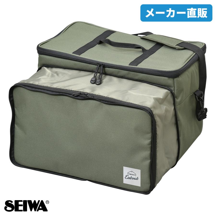 SEIWA 保冷バック テイクアウトカーバック オリーブ IMP095 45L SEIWA 保冷バック テイクアウトカーバック オリーブ IMP095 45L