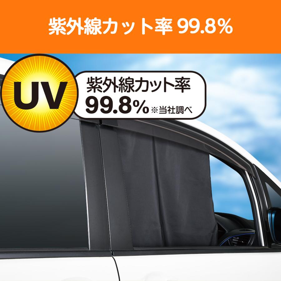 SEIWA（セイワ） サンシェード 車 楽らく マグネットカーテン LLサイズ