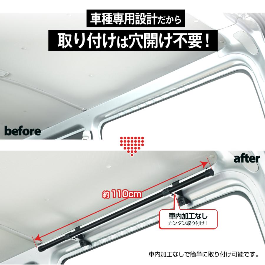 SEIWA（セイワ） トヨタ ハイエースバン DX 専用 サイドバー 左右2本