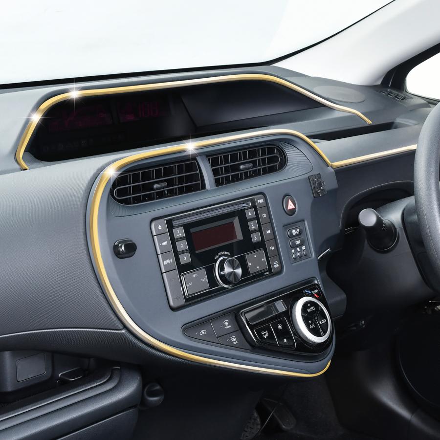 セイントモール SEIWA（セイワ） 車用 モール マルチモールGD 幅8mmx4m ゴールドメッキ