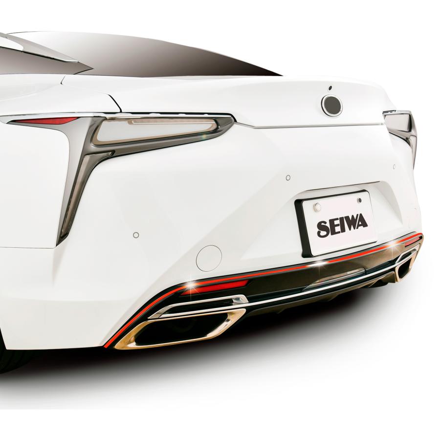 SEIWA（セイワ） 車用 モール マルチモール レッド 幅8mmx4m グロ