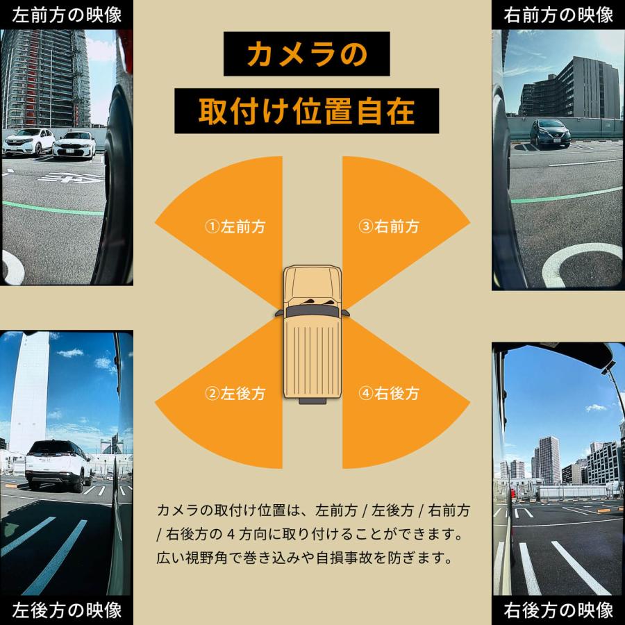 スズキ ジムニー JB64 シエラ JB74 専用 電子サイドミラー RAY18 前後左右の死角をカバー 6.25インチ オフロードでも安心 セイワ(SEIWA) 　 | PIXYDA | 02