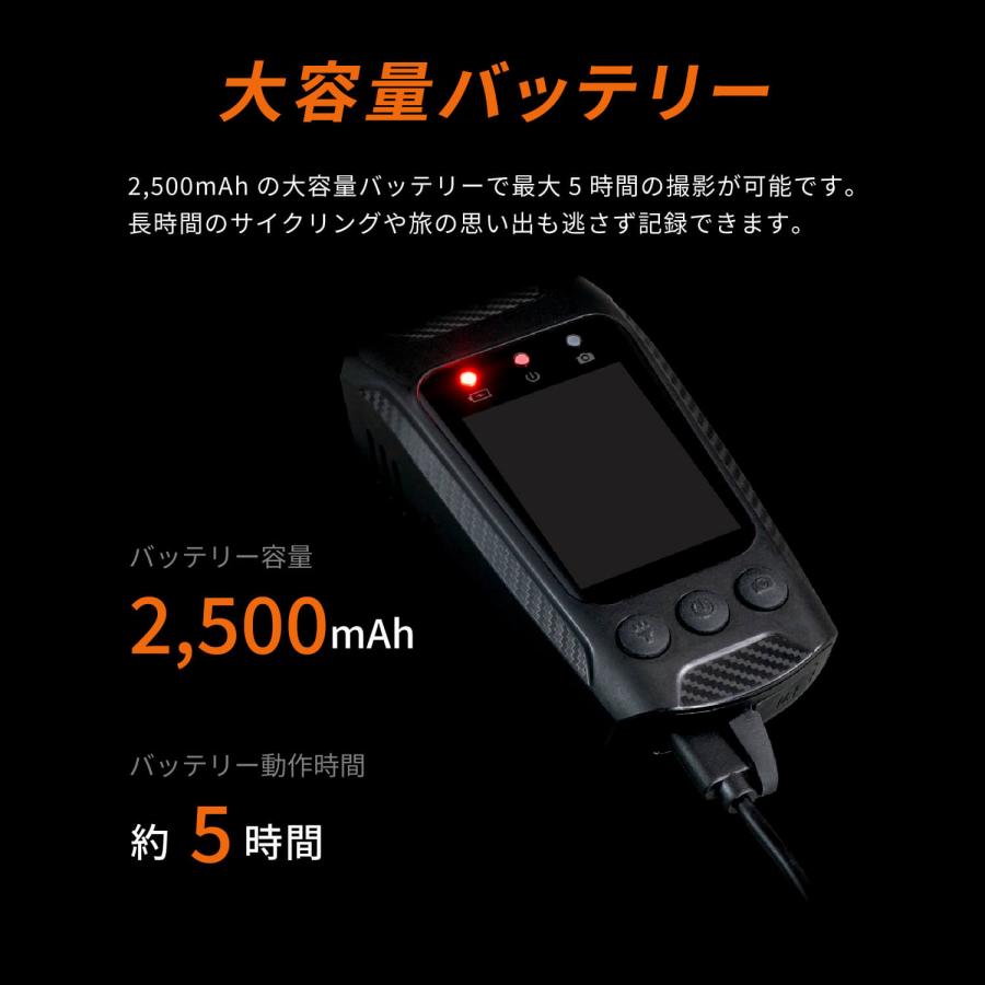 新品！バイク用4Kドライブレコーダー 64GBカード付き バイクドライブ