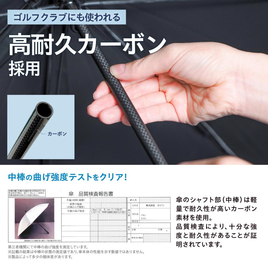 ラディクール Radi-Cool ゴルフ傘 日傘 晴雨兼用 長傘 直径120cm 大型 遮熱 遮光 UVカット 軽量460g ホワイト メンズ レディース rcp6 SEIWA（セイワ）の画像