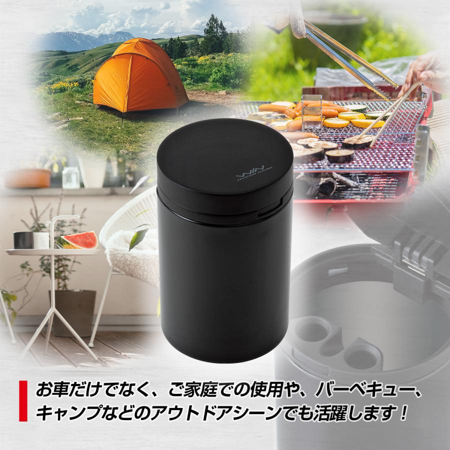 SEIWA 車用 灰皿 缶アッシュ ブラック 缶灰皿 自宅用 玄関 SEIWA 車用 灰皿 缶アッシュ ブラック 缶灰皿 自宅用 玄関