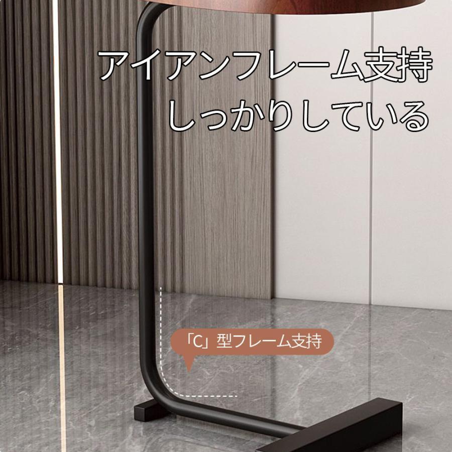 ナイトテーブル おしゃれ ベッド ソファ ベッドサイドテーブル スリム 木目調 木製 加湿器台 消毒液 スタンド アンティーク 【変色】 北欧