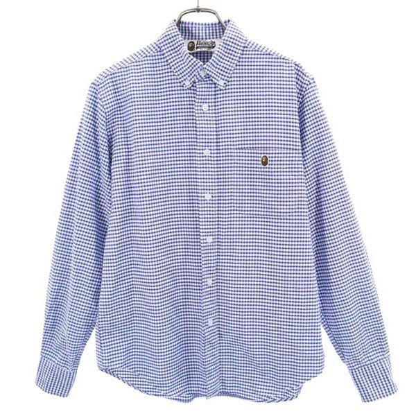 A BATHING APE（アベイシングエイプ） チェック柄 長袖 ボタンダウン