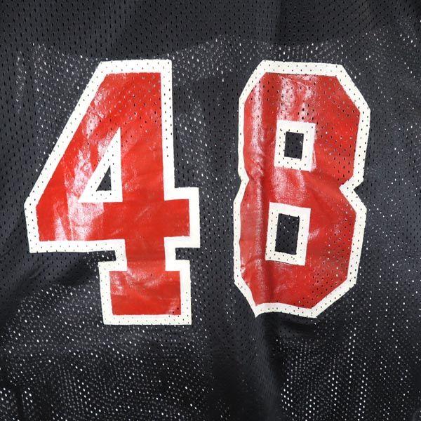 NIKE ナイキ USA製 背番号48 アメリカンフットボール 半袖 ウェア L ブラック アメフト メンズ 古着 中古 | NIKE | 02