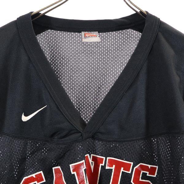 NIKE ナイキ USA製 背番号48 アメリカンフットボール 半袖 ウェア L ブラック アメフト メンズ 古着 中古 | NIKE | 06