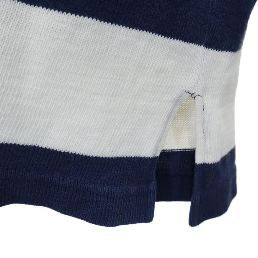 INTERNATIONAL RUGBY JERSEY ボーダー柄 ラグビー 長袖 ラガーシャツ M ネイビー×ホワイト ニット ジャージ メンズ 古着 中古 |  | 06