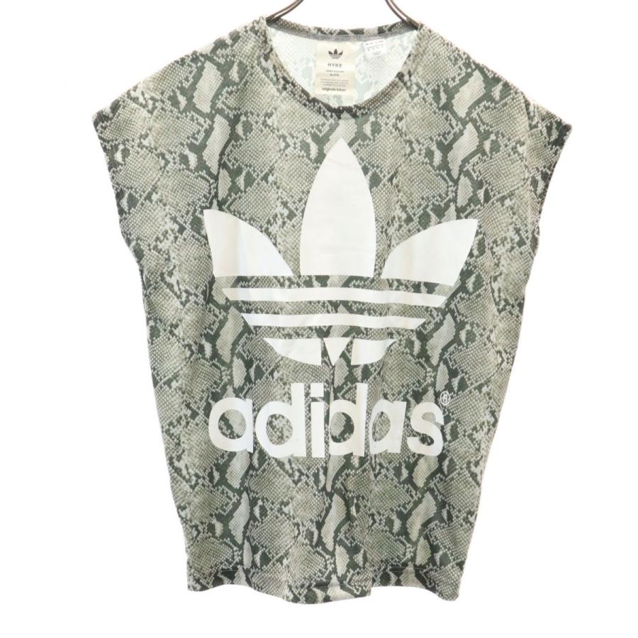 adidas HYKE パイソン柄Tシャツ HYKE - adidas hyke パイソン柄Tシャツの通販 by hiyo's shop｜ハイク
