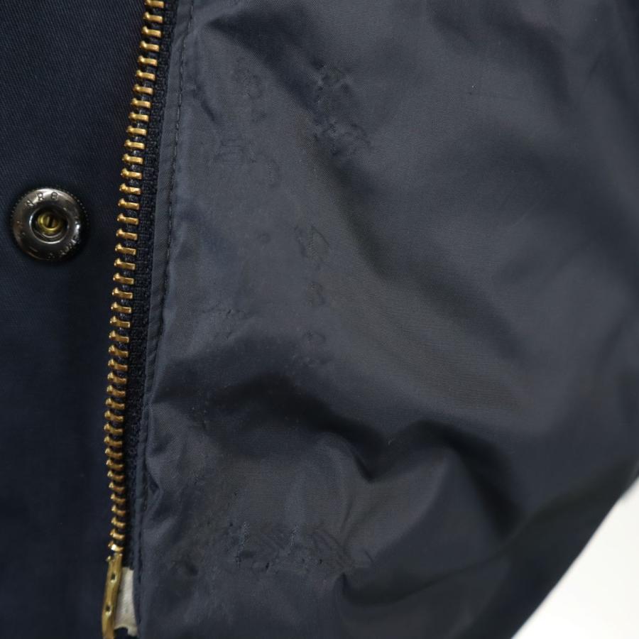 Barbour バブアー 襟コーデュロイ ロングコート 12 ネイビー Barbour バブアー 襟コーデュロイ ロングコート 12 ネイビー