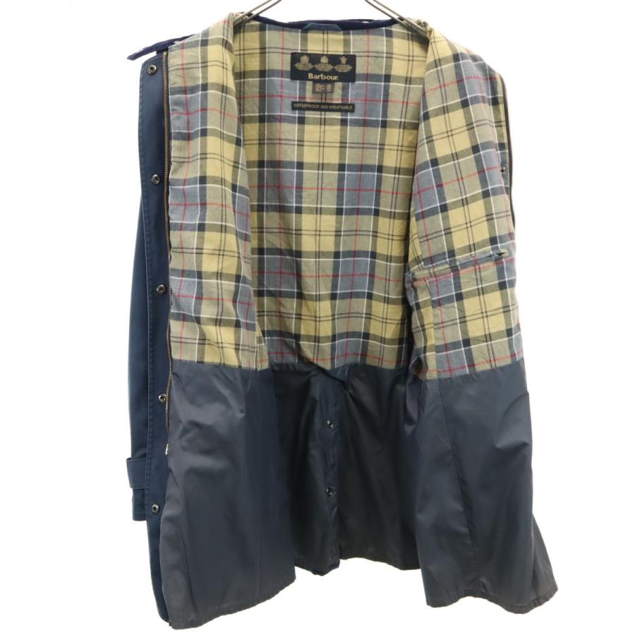 Barbour バブアー 襟コーデュロイ ロングコート 12 ネイビー Barbour バブアー 襟コーデュロイ ロングコート 12 ネイビー