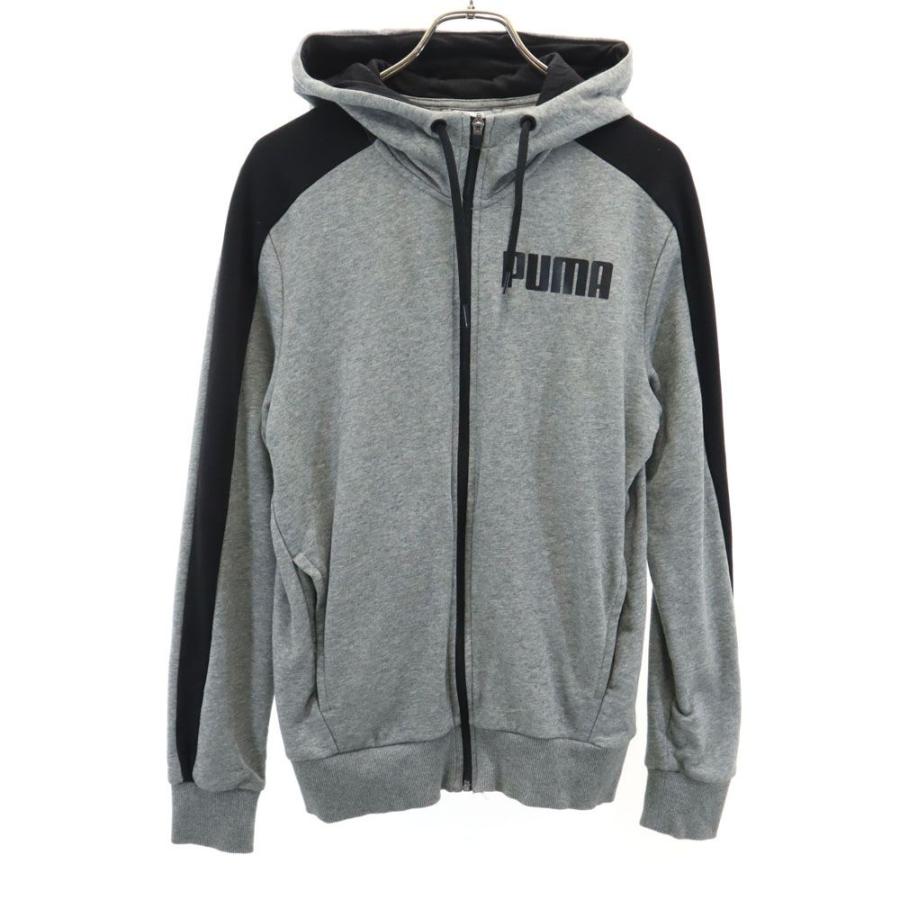 PUMA（プーマ） プリント トレーニング 長袖 ジップパーカー S グレー