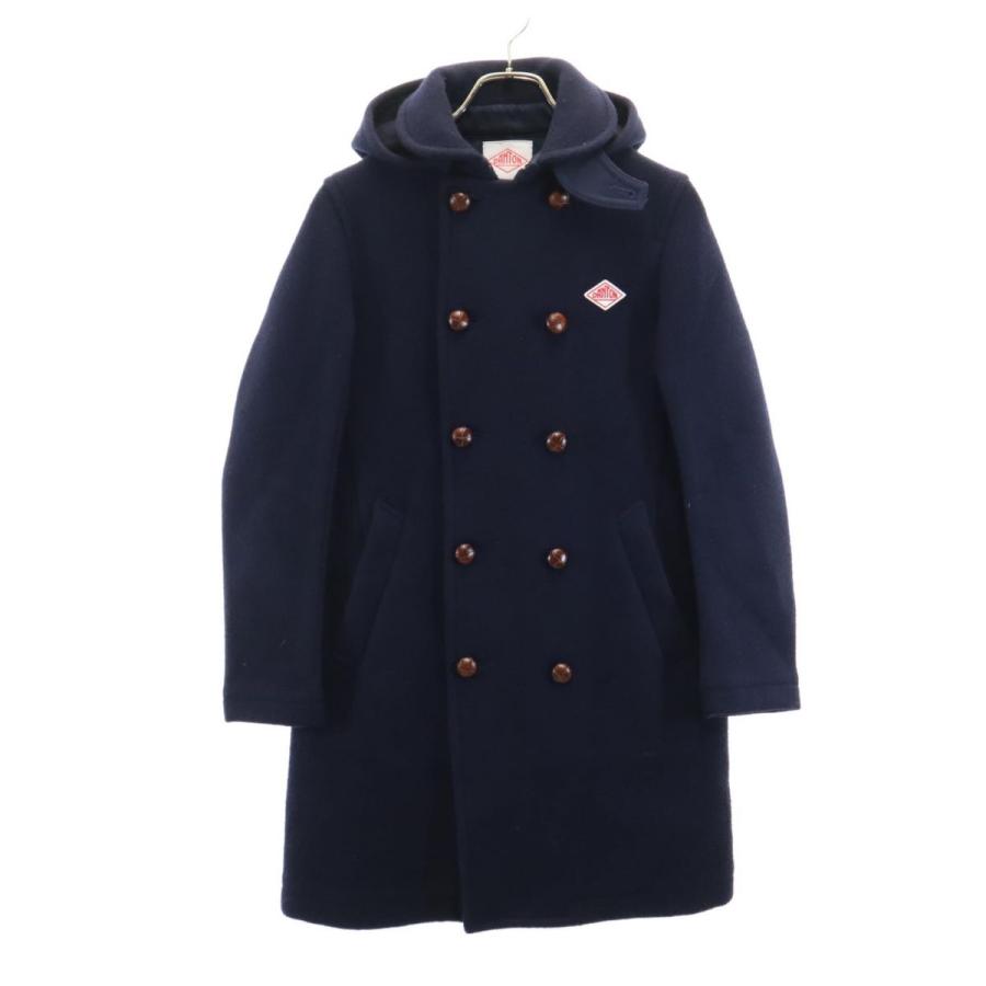 Danton（ダントン） 日本製 長袖 ウールブレンド コート 34 ネイビー 
