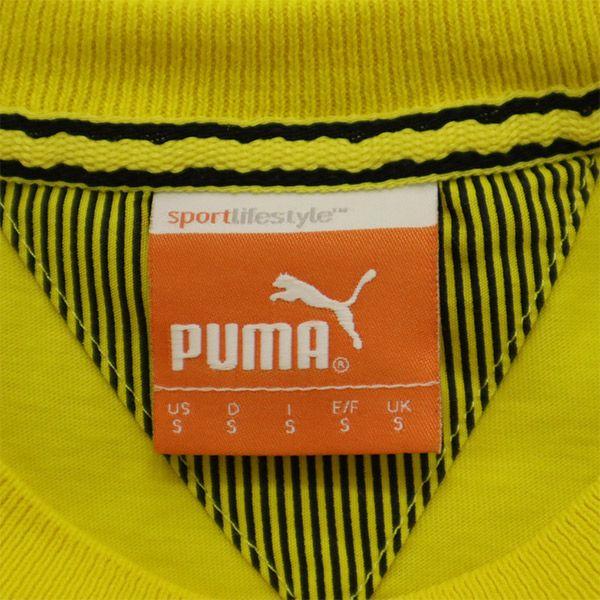 PUMA プーマ ボルシアドルトムント ロゴワッペン 半袖 Tシャツ S イエロー クルーネック メンズ 古着 中古 | PUMA | 06