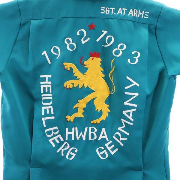 Beth 80s ヴィンテージ 半袖 ボーリング シャツ グリーン系 オープン
