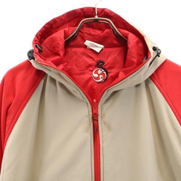 BURTON（バートン） リバーシブル フードジャケット M ベージュ×レッド