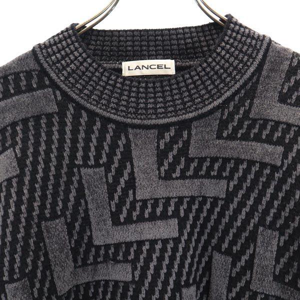 LANCEL（ランセル） 日本製 長袖 セーター ニット M グレー メンズ
