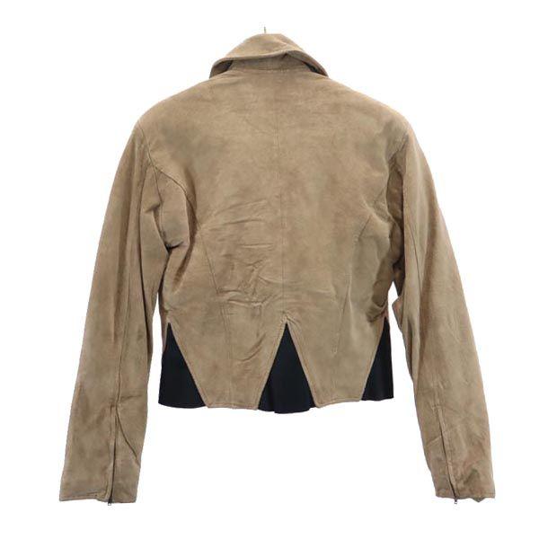 KENZO（ケンゾー） 中綿 豚革 レザージャケット F ベージュ 本皮 