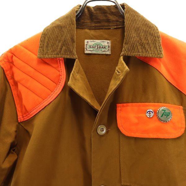 SAFTBAK 70s ハンディング ヴィンテージ ジャケット ブラウン×オレンジ