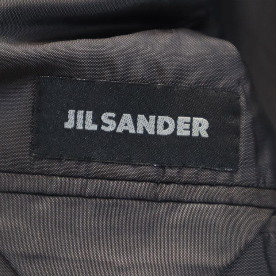 JIL SANDER ジルサンダー テーラーメイド ストライプ スーツ 上下セットアップ 48 グレー系 ボタンフライ メンズ 古着 中古_9
