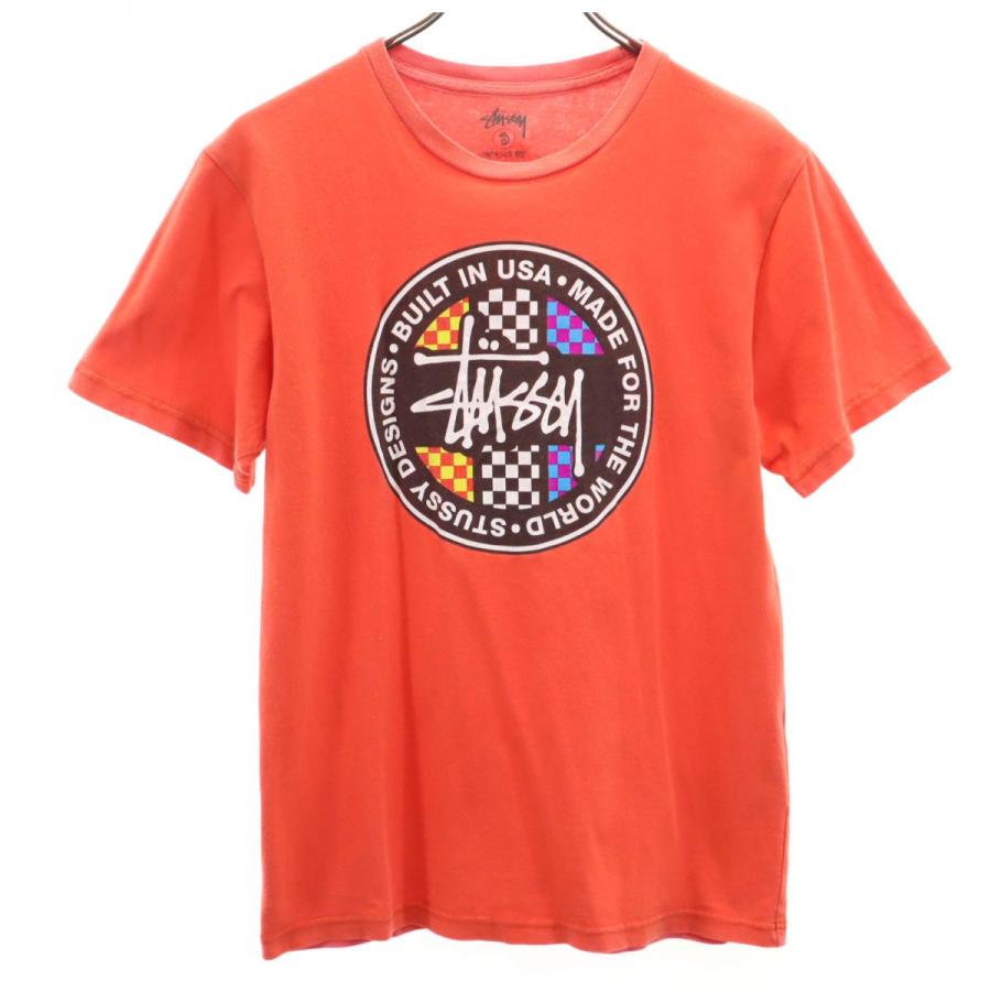 STUSSY（ステューシー） 半袖 Tシャツ S オレンジ メンズ 古着 中古 