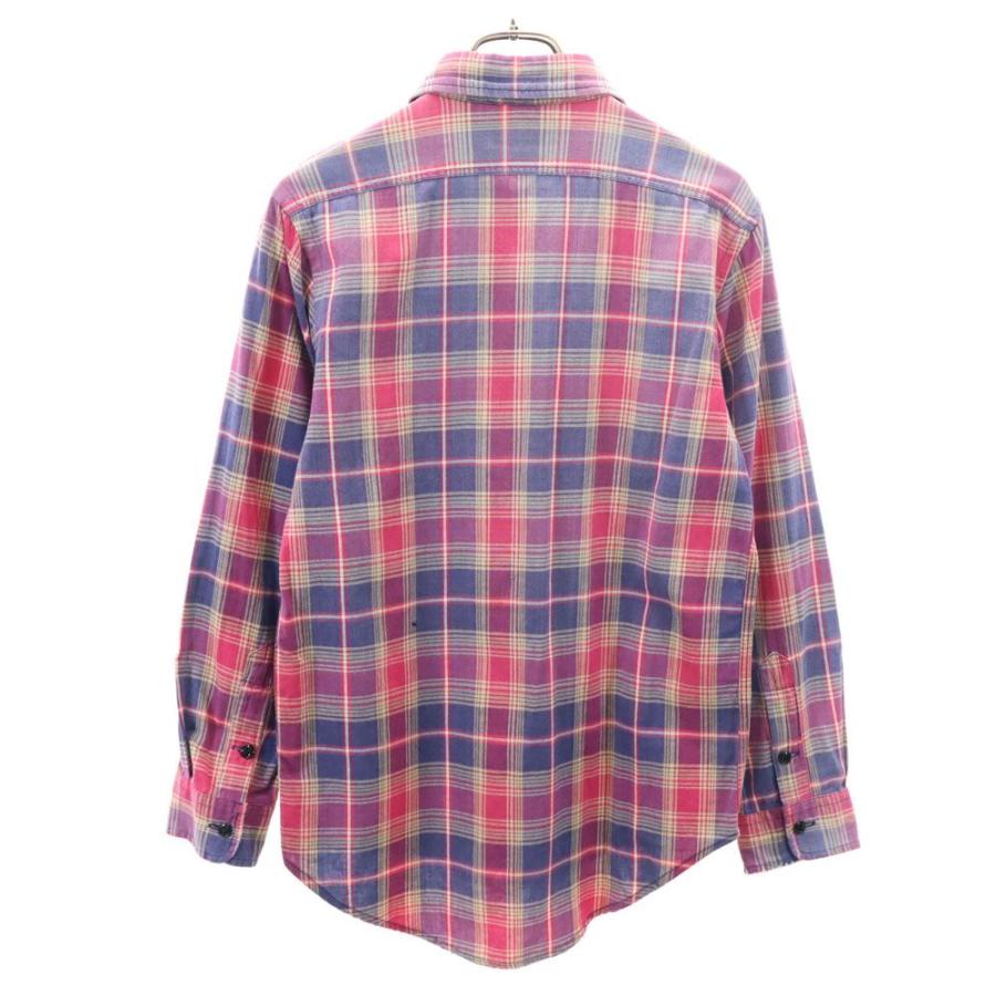 ダブルアールエル 90s オールド 赤3星 初期タグ 長袖 チェックシャツ L マゼンタ 他 RRL Ralph Lauren ラルフローレン メンズ RRL Ralph Lauren（ダブルアールエル） RRL 90s オールド 赤3星 初期
