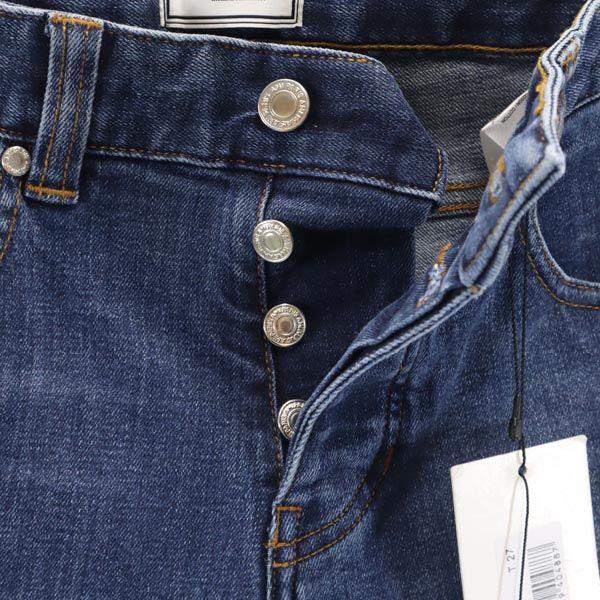 未使用 AMI Alexandre Mattiussi アミ アレクサンドル マテュッシ スリムデニムパンツ w27 ボタンフライ ジーンズ メンズ 古着 中古_4