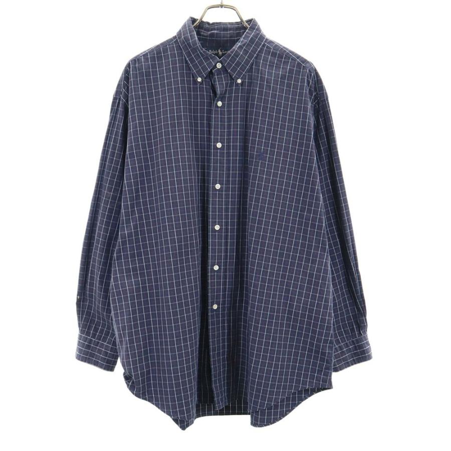 RALPH LAUREN ラルフローレン チェック柄 長袖 ボタンダウンシャツ 17