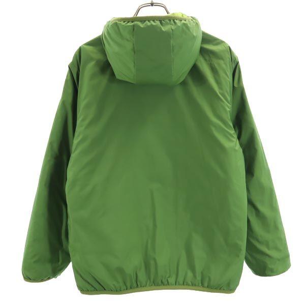 patagonia パタゴニア ロゴタグ リバーシブル 中綿ジャケット グリーン系 アウトドア キルティング フード レディース patagonia（パタゴニア） ロゴタグ リバーシブル 中綿ジャケット