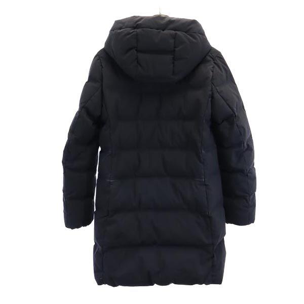 古着 UNIQLO ユニクロ シームレス ダウンコート M ブラック メンズ ユニクロ（UNIQLO） シームレス ダウンコート M ブラック系 フード