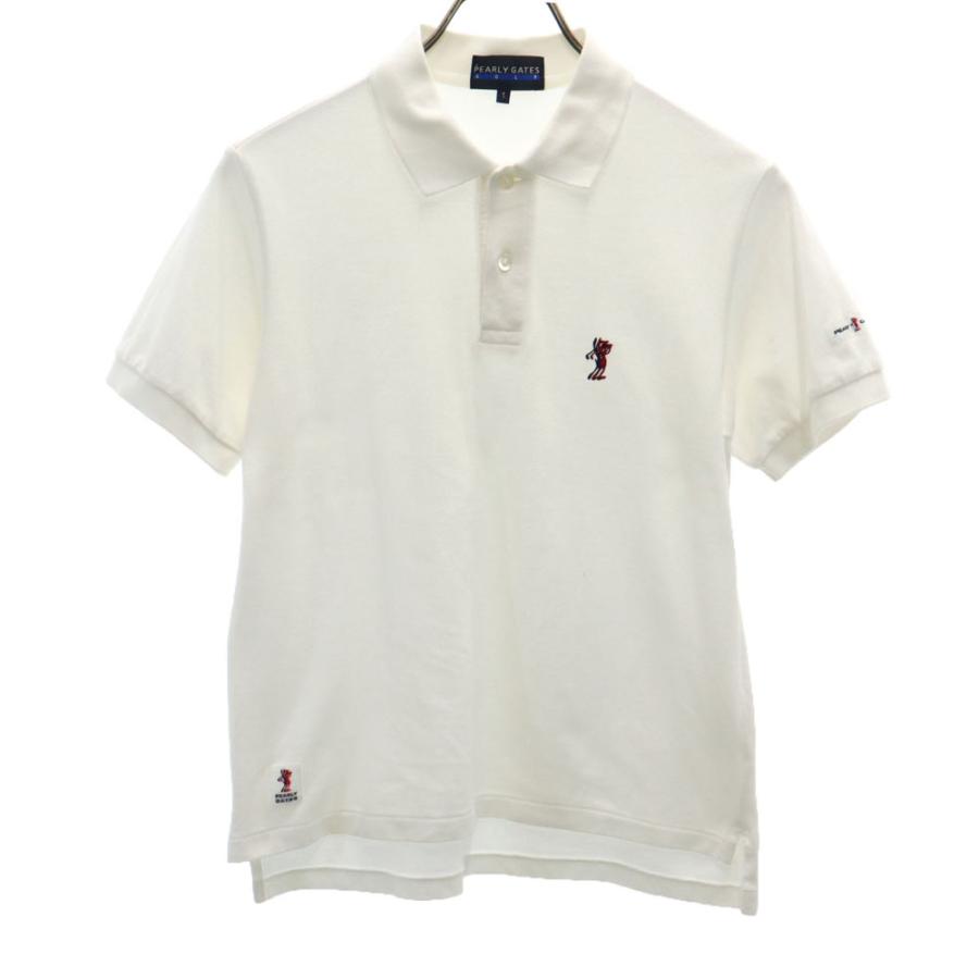 PEARLY GATES（パーリーゲイツ） ゴルフ 半袖 ポロシャツ 1 ホワイト