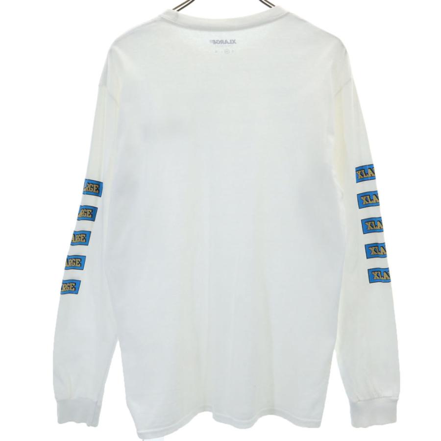 XLARGE（エクストラ ラージ） 長袖 Tシャツ M 白 ロンT メンズ 古着 