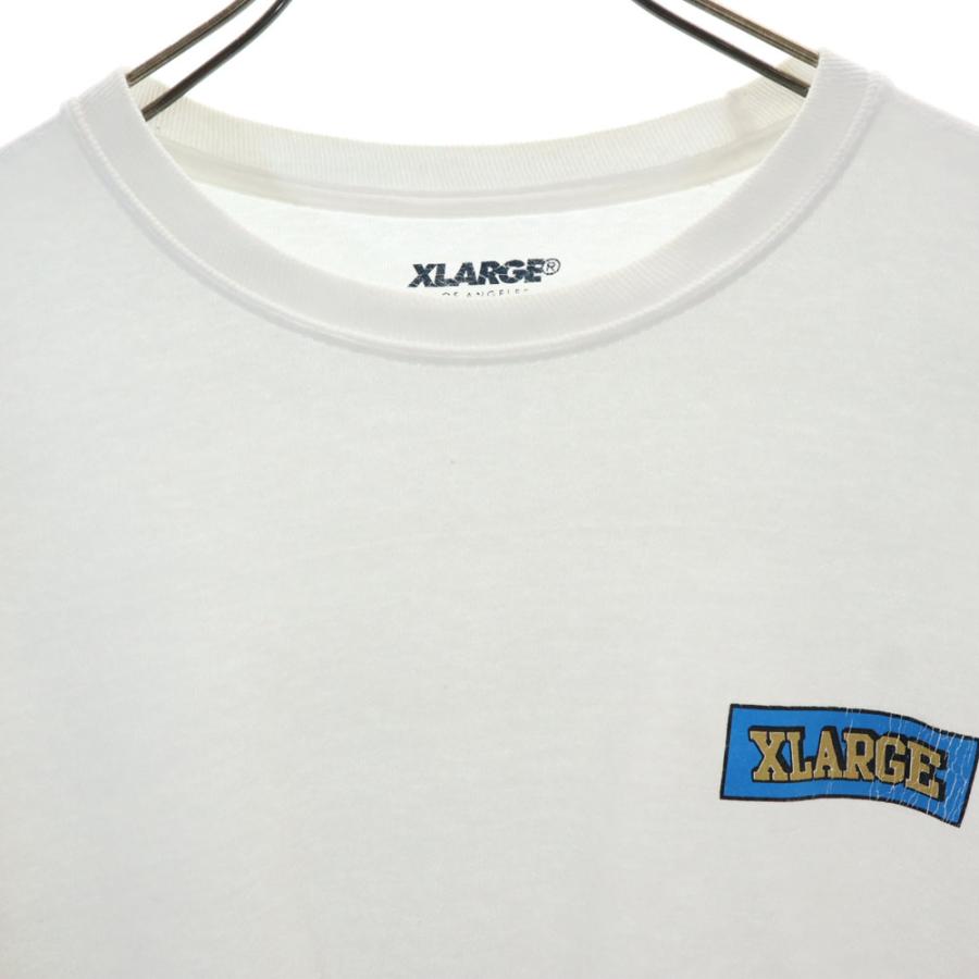 XLARGE（エクストラ ラージ） 長袖 Tシャツ M 白 ロンT メンズ 古着 