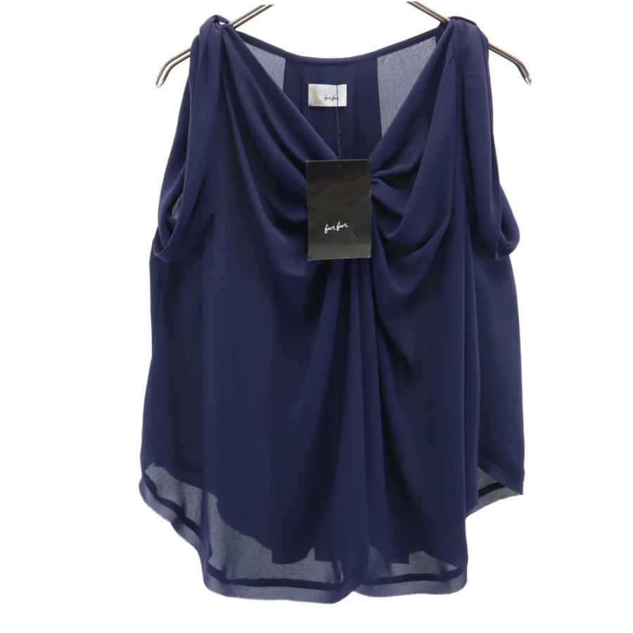 fur fur - 未使用 ファーファー ノースリーブ プルオーバー ブラウス F ネイビー furfur メンズ FURFUR 未使用 ファーファー ノースリーブ プルオーバー