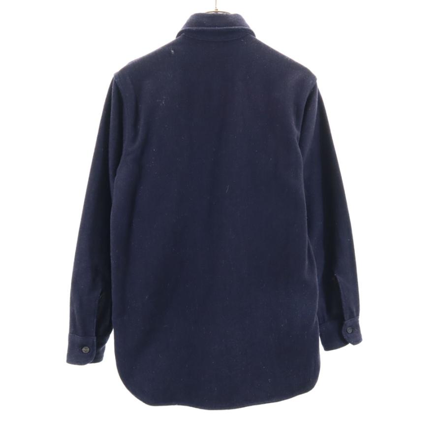 Sport King 50s 60s ヴィンテージ 長袖 シャツ ネイビー メンズ 古着