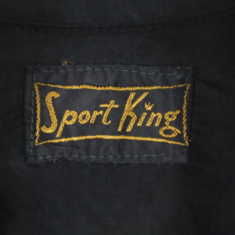 Sport King 50s 60s ヴィンテージ 長袖 シャツ ネイビー メンズ 古着