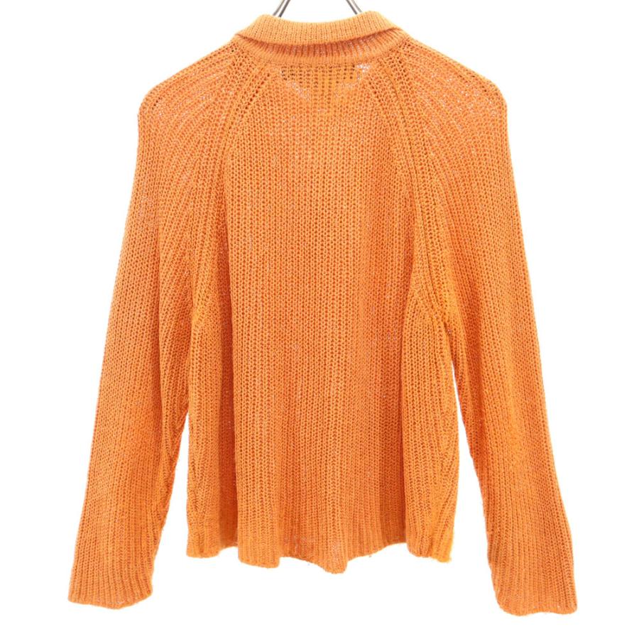 美品 Max Mara マックスマーラ 長袖 クルーネック プルオーバー モヘアニット セーター チュニック S イエロー レディース 古着 中古 USED Max Mara（マックスマーラ） 長袖 セーター M オレンジ ニット ハーフ