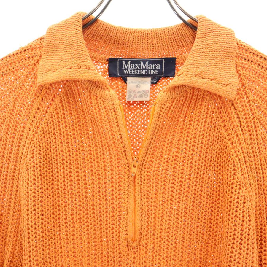 Max Mara（マックスマーラ） 長袖 セーター M オレンジ ニット ハーフ  